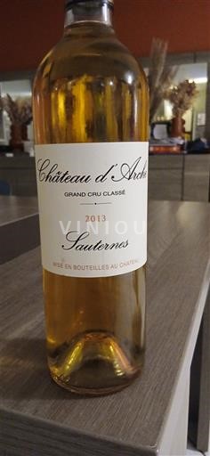 Bordeaux Sauternes Grand Cru Château Arche 2013