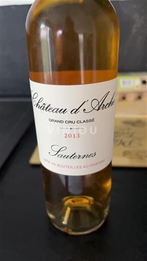 Bordeaux Sauternes Grand Cru Château Arche 2013