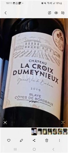 Bordeaux Blaye-Côtes-de-Bordeaux Château La Croix Dumeynieux 2019