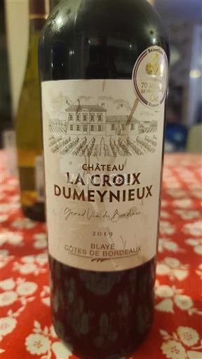 Bordoja Blaye-côtes-de-bordeaux Château La Croix Dumeynieux 2019