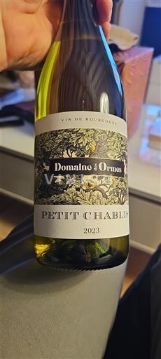 Borgogna Petit-chablis Domaine S Ormes 2023