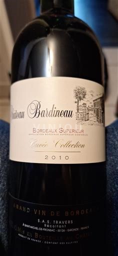 Bordeaux Bordeaux Supérieur Château Bardineau Collection 2010