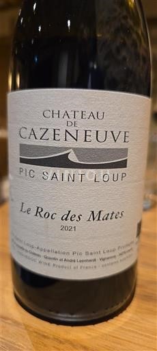 Languedoc Pic-saint-loup Château Cazeneuve Le Roc des Mates 2021