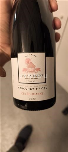 Bourgondië Mercurey Premier Cru Domaine Jeannin-Naltet JEANNE 2022
