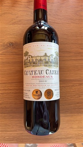 Bordeaux Château Cazeau 2010
