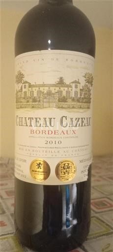Wine Bordeaux Château Cazeau - 2010 - Reviews, Advice, Ageing and