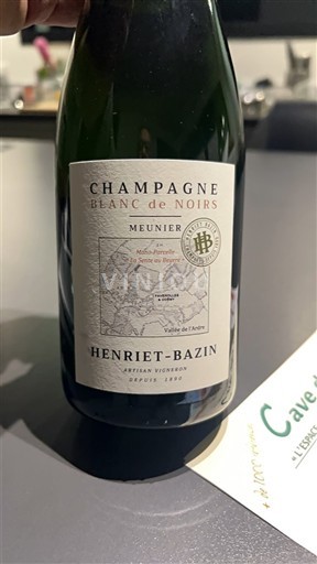 Šampanja Šampanjec Henriet-Bazin Blanc de Noirs Meunier Neleten.