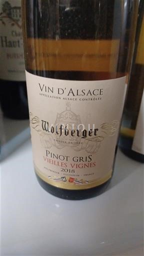 Alsacia Wolfberger Pinot Gris Vieilles Vignes 2018