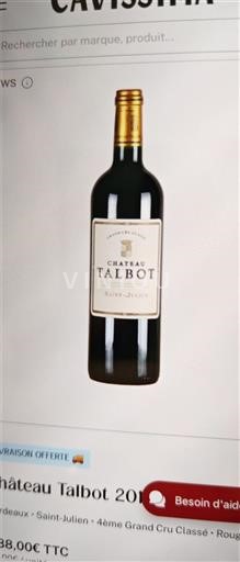 Bordeaux Saint-Julien Grand Cru Château Talbot 2007