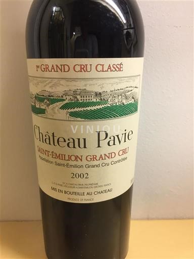 Bordeaux Saint-Émilion Grand Cru Premier Grand Cru Classé Château Pavie 2002