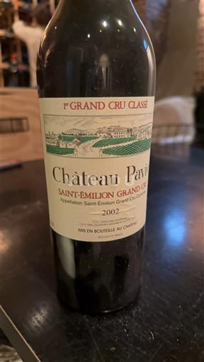 Bordeaux Saint-Émilion Grand Cru Premier Grand Cru Classé Château Pavie 2002