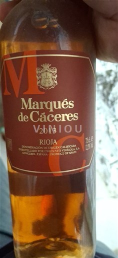 La Rioja rioja Marqués de Cáceres 2013