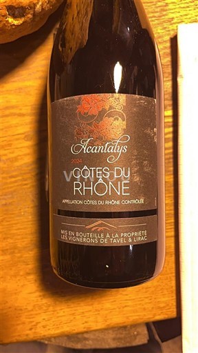 Rhône-dalen Côtes-du-Rhône Les Vignerons de Tavel & Lirac Acantalys 2024