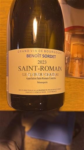 Burgundi Saint-Romain Benoît Sordet Le Clos du Château 2023