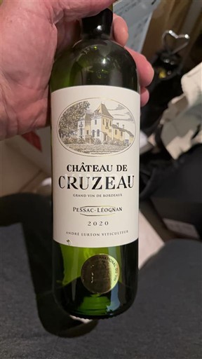 Bordeaux Pessac-Léognan Château Cruzeau 2020