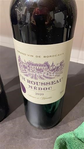 Bordeaux Médoc Château Rousseau 2020