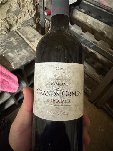 Bordeaux Domaine S Grands Ormes 2016