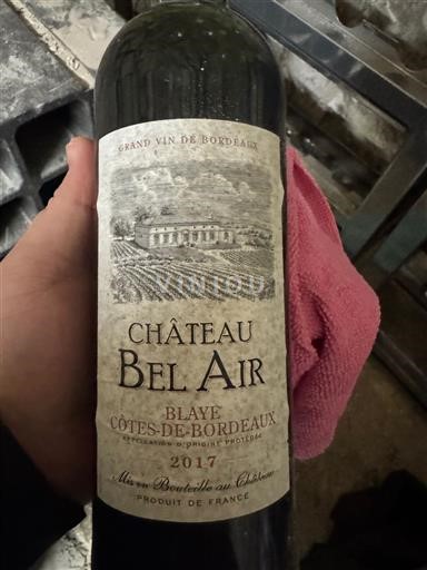 Bordeaux Blaye-Côtes-de-Bordeaux Château Bel Air 2017