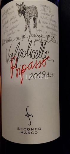 Vénétie Valpolicella Ripasso Secondo Marco 2019