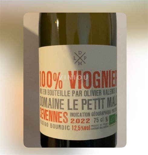 Languedoc und Roussillon Cévennen Domaine Le Petit Mal 100% Viognier 2022