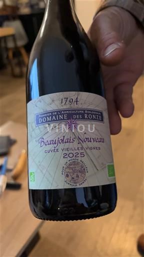 Beaujolais Beaujolais Nouveau Domaine S Ronze Vieilles Vignes 2025