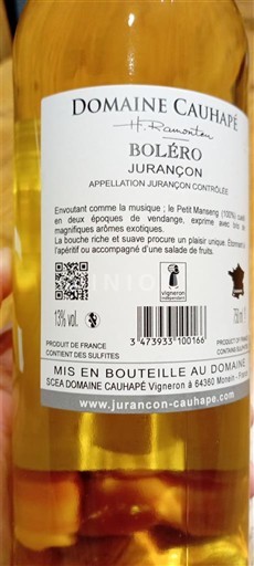 Sud-Ouest Jurançon Domaine Cauhapé Boléro 2022