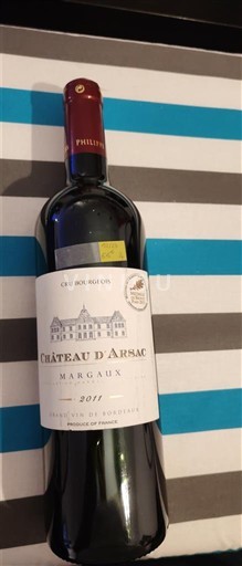 Bordeaux Margaux Château Arsac 2011