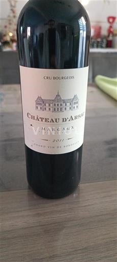 Bordeaux Margaux Château Arsac 2011