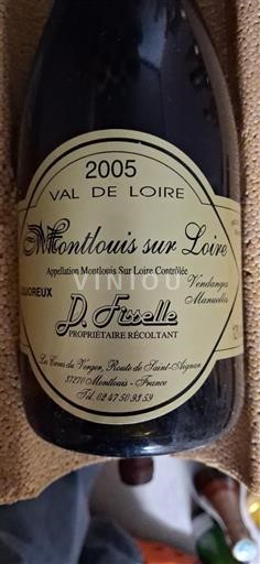 Valle della Loira Montlouis-sur-Loire D. Frisselle Vendanges Manuelles 2005