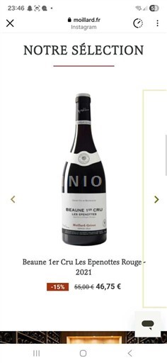 Bourgogne Ikke specificeret Premier Cru Moillard-Grivot Les Epenottes 2021