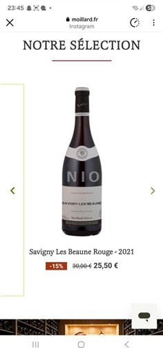 Bourgogne Savigny-lès-beaune Moillard 2021