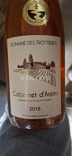 Vallée de la Loire Cabernet-d'anjou Domaine S Trottières 2018