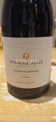 Dolina Loare Touraine Domaine Augé Les pierres perdues 2019