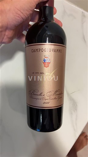 Vin Rouge sec Le Viti del 1976 Campogiovanni 2011 Italie Toscane Brunello di Montalcino DOC