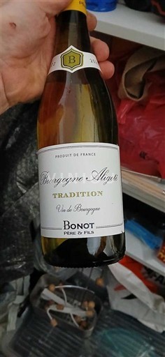 Burgundy Bourgogne Aligoté Bonot Père et Fils Tradition 2022