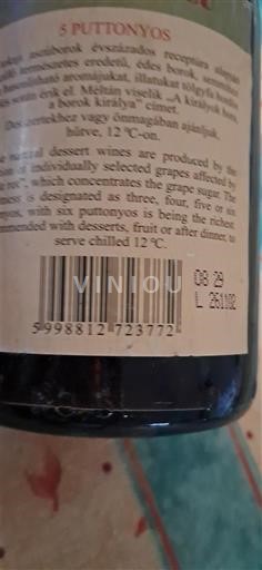 Tokaj Ikke specificeret 5 Puttonyos Ikke årgangsbestemt