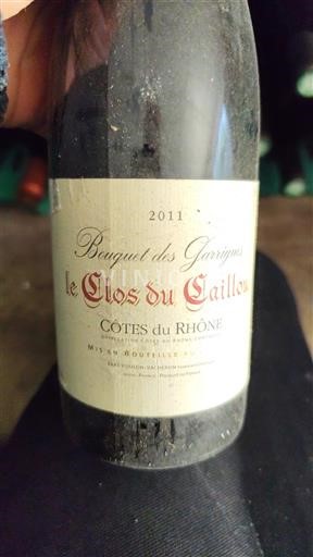 Vallée du Rhône Côtes-du-rhône Le Clos du Caillou Bouquet des Garrigues 2011