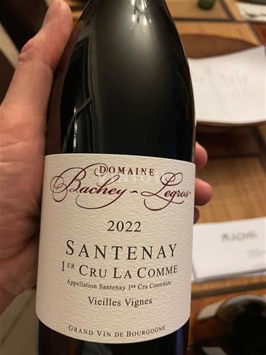 Burgundy Santenay Premier Cru Domaine Bachey-Legros Vieilles Vignes 2022