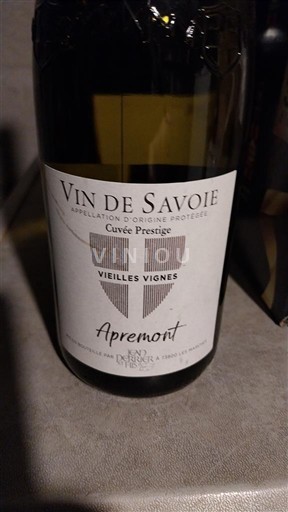 Savoie and Bugey Apremont Domaine Jean Noël Rognon Prestige Vieilles Vignes 2023