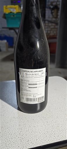 Vallée du Rhône Beaumes de Venise Château S Applanats 2019