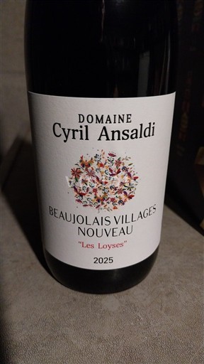 Beaujolais Non specificato Domaine Cyril Ansaldi Les Loyses 2025