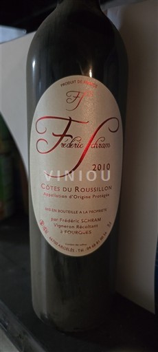 Roussillon Côtes-du-Roussillon Frédéric Schram 2010