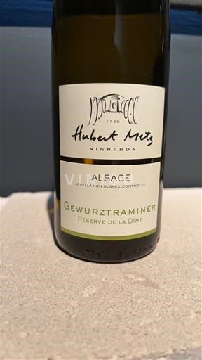 Alsace Hubert Metz Réserve de la Dîme 2022