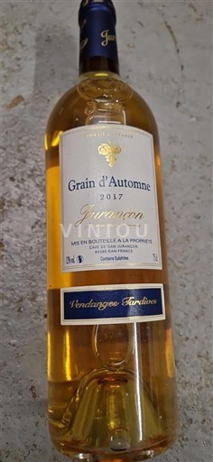 Sydvestfrankrig Jurançon Grain d'Automne 2017