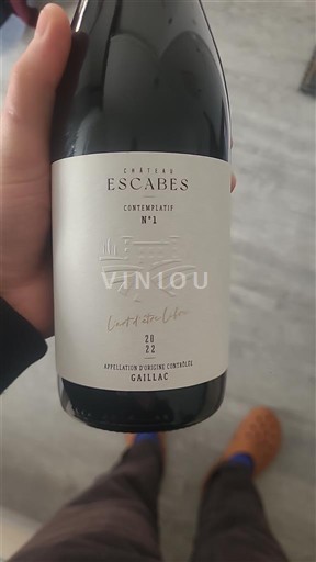 Sudoeste Gaillac Château Escabes Contemplatif N°1 2022
