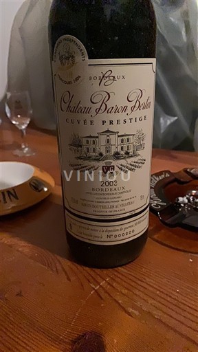 Bordeaux Château Baron Bellevue Prestige 2003