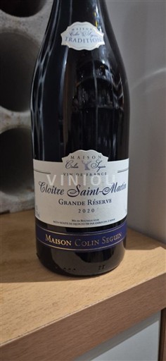 Bordeaux Maison Colin Seguin Cloître Saint-Martin Grande Réserve 2020
