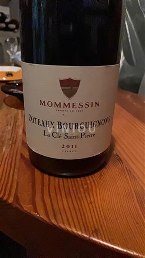 Bourgogne Coteaux bourguignons Mommessin La Clé Saint-Pierre 2011