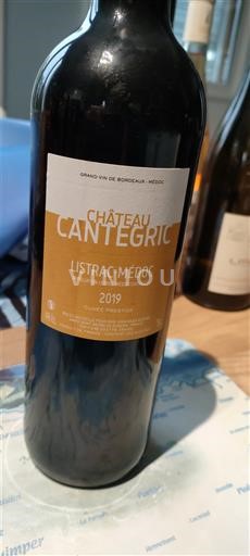 Bordeaux Listrac-Médoc Château Cantegric Traditionnelle 2019