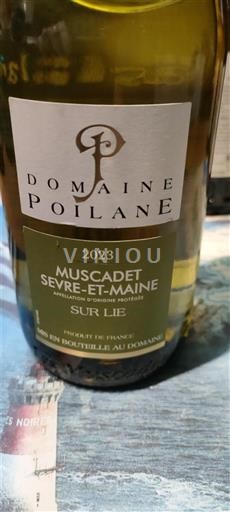 Vallée de la Loire Muscadet-sèvre-et-maine Domaine Poilane Sur Lie 2023